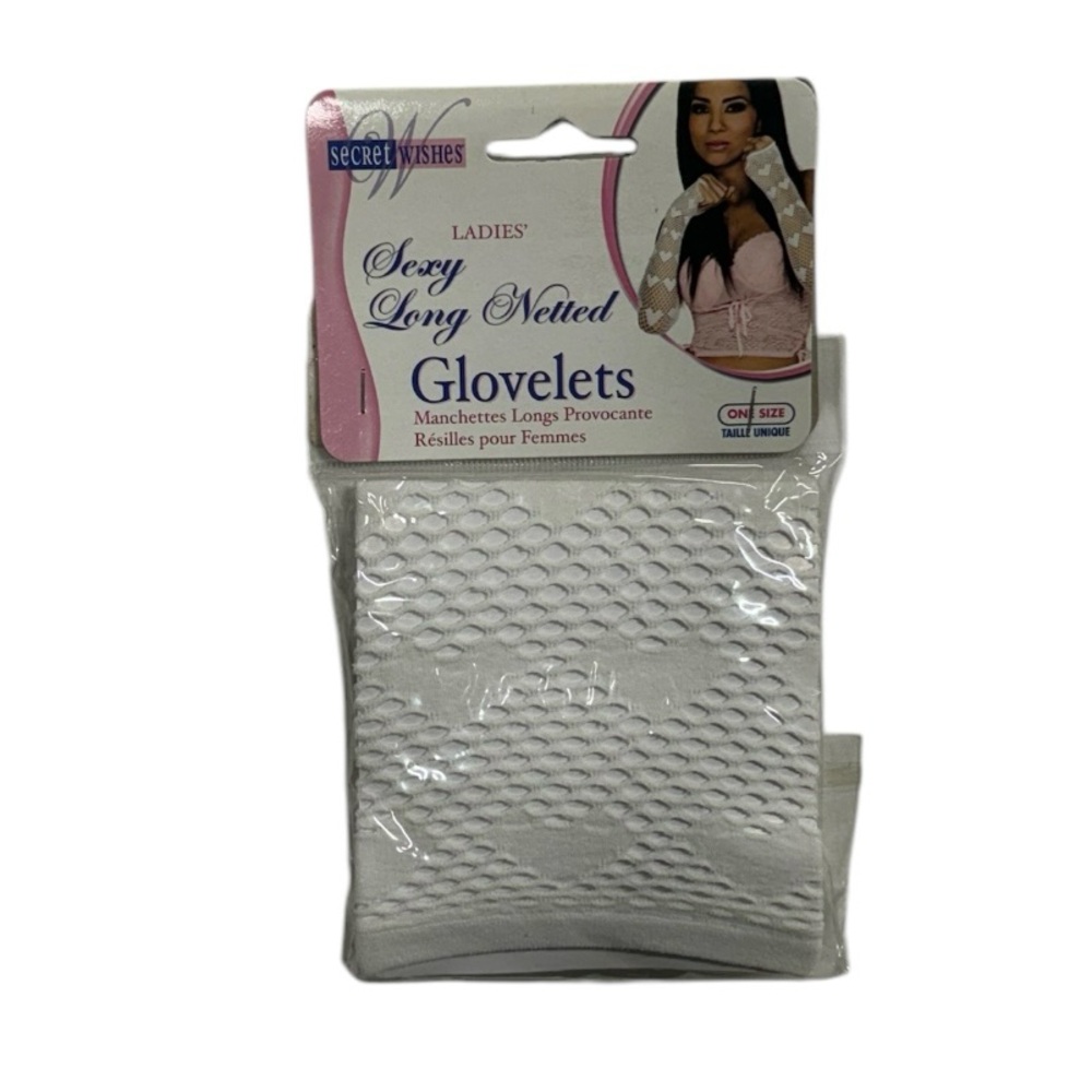 Secret Wishes sexy long netted glovelets brand new in package never worn gloves!